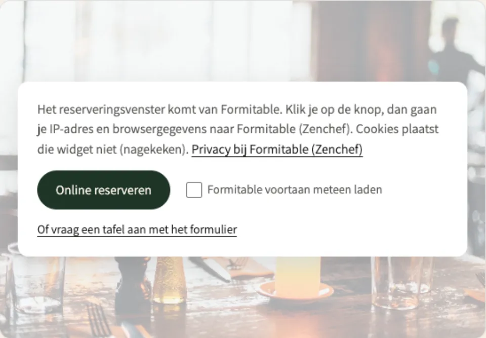 Voorbeeld: online reserveren op een oefensite
